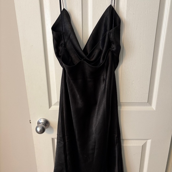 Satin Cowl Neck Midi - Picture 1 of 2